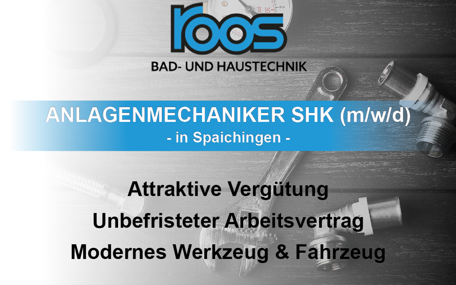 Anlagenmechaniker SHK (m/w/d) gesucht – Starte jetzt durch!